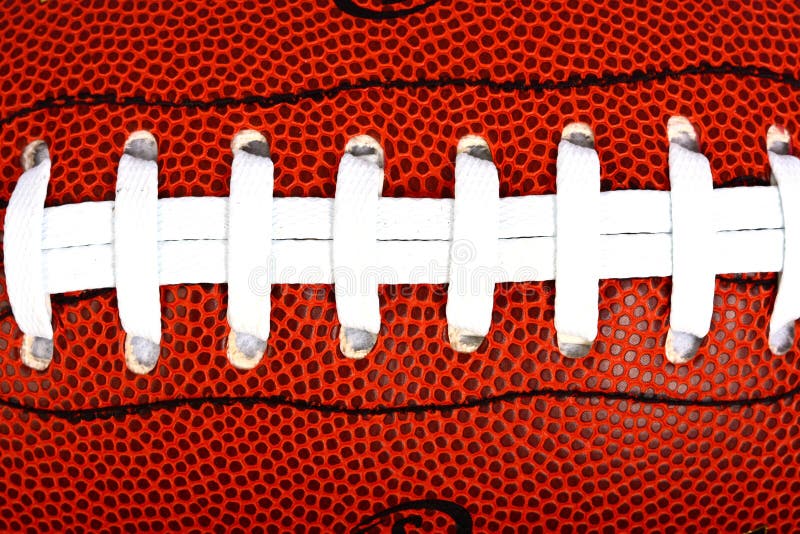 Closeup of football stock photo
