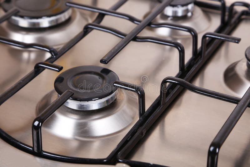 Closeup the Gas Stove, Metal, Stock Photo Image of energy, metal
