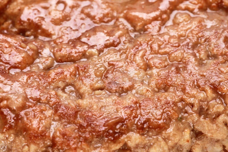 Closeup of a Greasy Cooked Meat Texture Stock Image Image of cooked