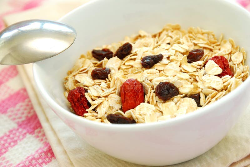 Healthy Oatmeal Breakfast stock image. Image of morning 1086449