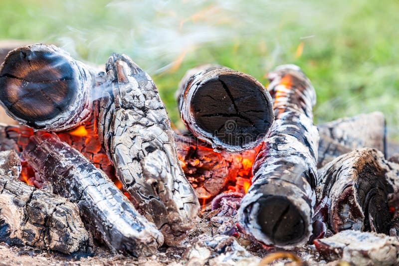 Closeup of Hot Burning Firewood Stock Photo Image of hell, campfire
