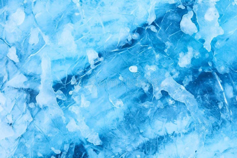 Closeup of ice with cracks. Blue textured background. Cracked ice background. Abstract texture of natural ice. vector illustration