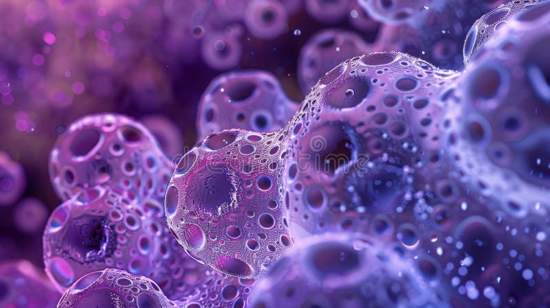 A closeup image of a nuclear pore complex highlighting its various components and their roles in transport. Membrane diffusion stock images, royalty-free photos and pictures