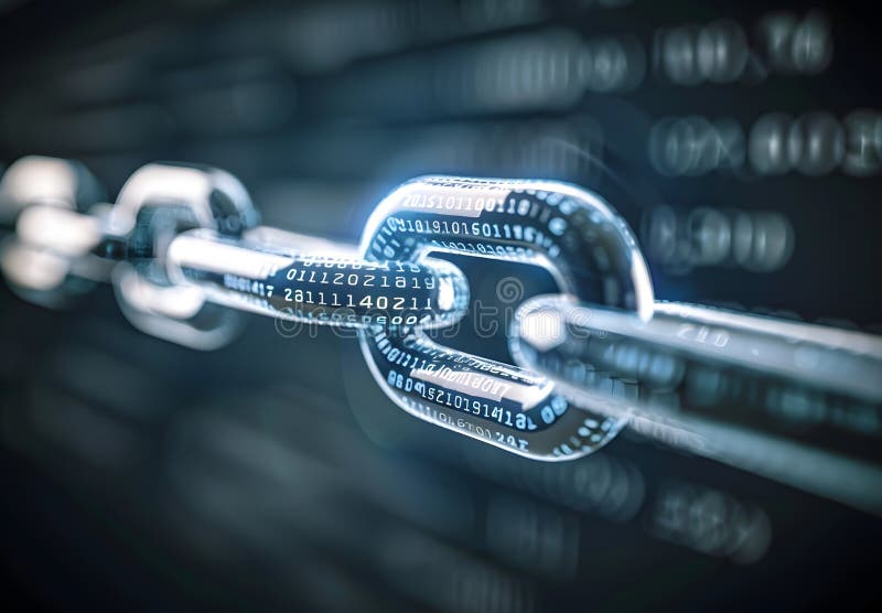 închiderea tehnologiei blockchain a lanțurilor interblocate cu cod binar și conexiuni digitale în fundal. închiderea tehnologiei blockchain a lanțurilor interblocate cu cod binar și conexiuni digitale în criptarea securității cibernetice de fond și protecția datelor
