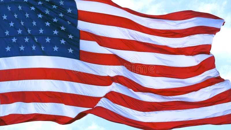 US flag - American Flag waving in wind
