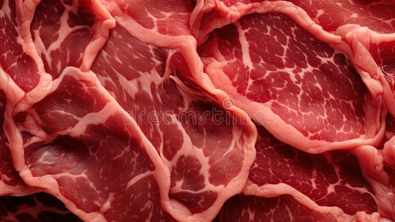Closeup macro shot of meat texture. Generative Ai royalty free stock photos