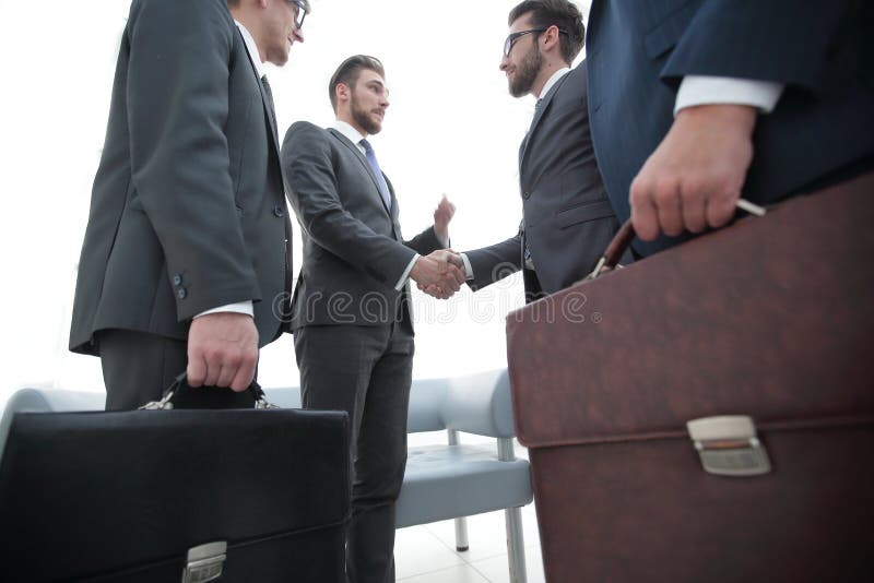 Closeup.meeting business partners. royalty free stock photo Closeup.meeting business partners. royalty free stock photo
