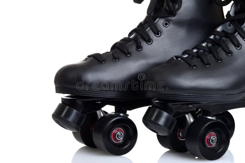 Closeup Men`s Quad Roller Skates Stock Image Image of artistic