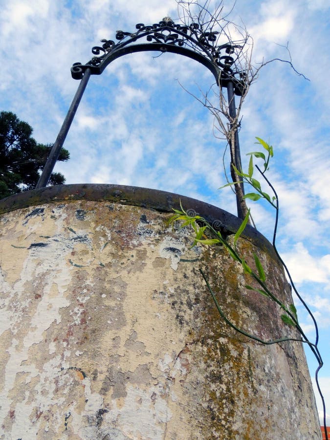 Closeup of an old cistern stock photography Closeup of an old cistern stock photography