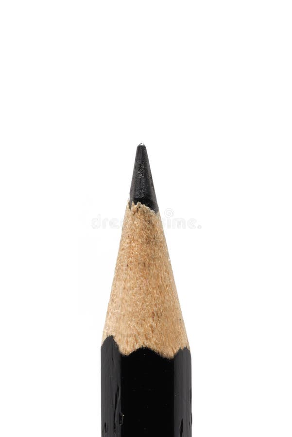 Closeup of Pencil Point Isolated Stock Image Image of paper, graphite