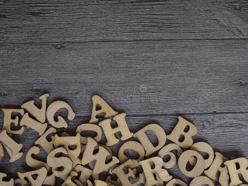 A Closeup Photograph of a Variety of Different Typefaces in Wooden