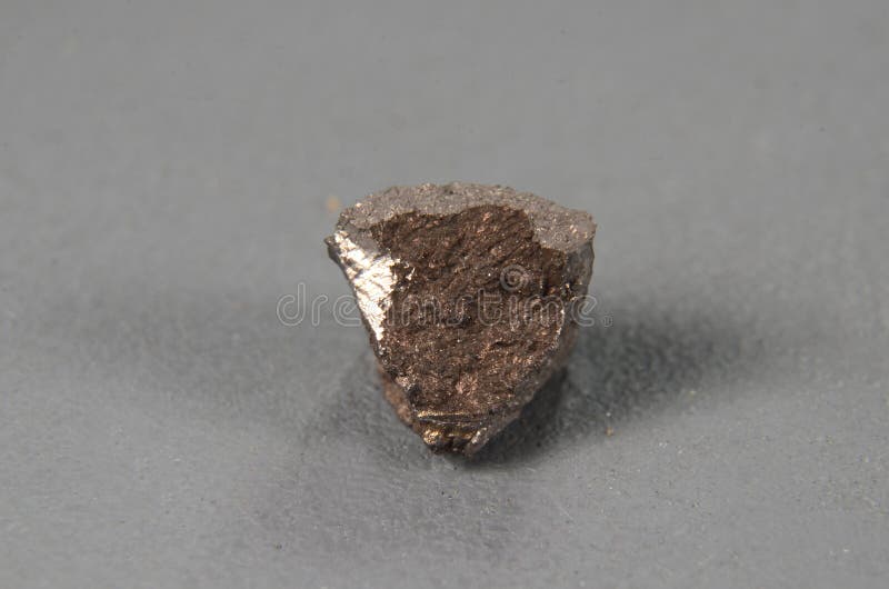 Closeup on a Piece of the Lanthanide Element No 65 Terbium Tb Stock