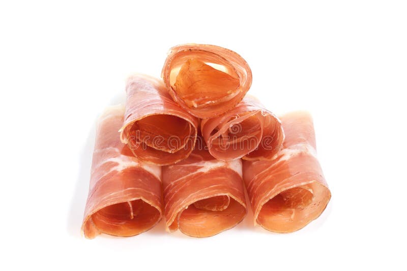 Closeup Of A Pile Of Spanish Serrano Ham Stock Image Image Of Food Serrano 36358705