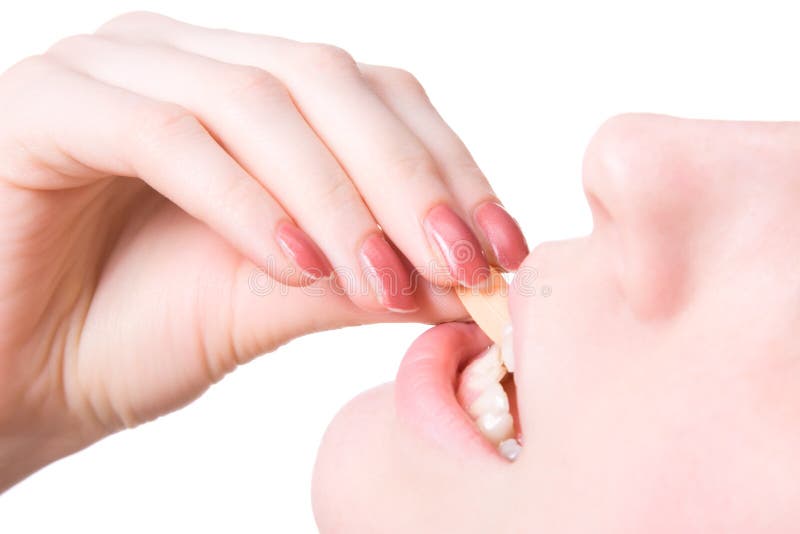 closeup pill taking woman young στοκ φωτογραφίες closeup pill taking woman young στοκ φωτογραφίες
