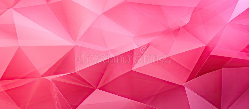 Closeup of pink geometric background with triangle pattern stock illustration