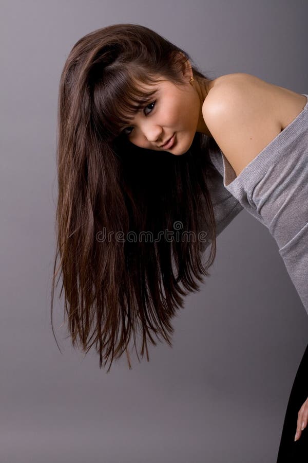 Closeup portrait of a beautiful woman