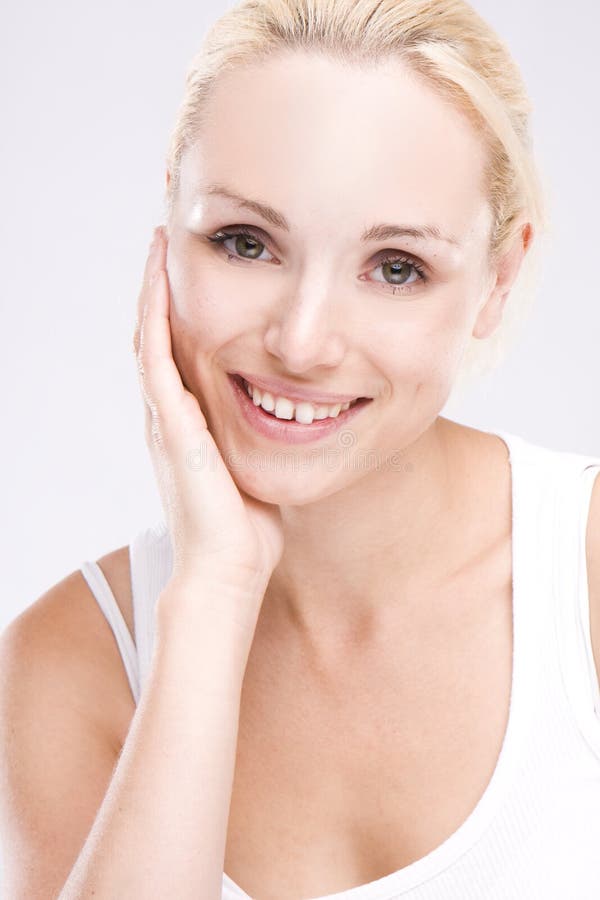 Middleaged Woman Face Close Up Stock Image Image Of Portrait Success