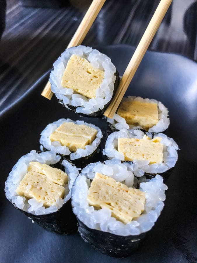 Sushi - Tamago Nigiri stock photo. Image of cultural, dining - 2698464