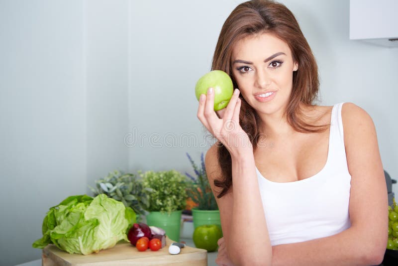 Closeup portrait of lovely young brunette woman stock image Closeup portrait of lovely young brunette woman stock image