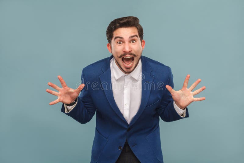 Closeup portrait of stressed manager in work shout, roar stock images Closeup portrait of stressed manager in work shout, roar stock images