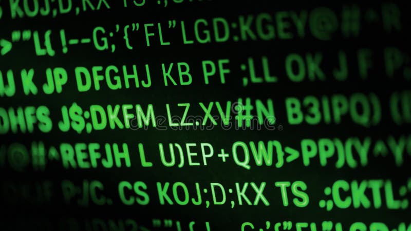 Closeup of programming code and language stock images