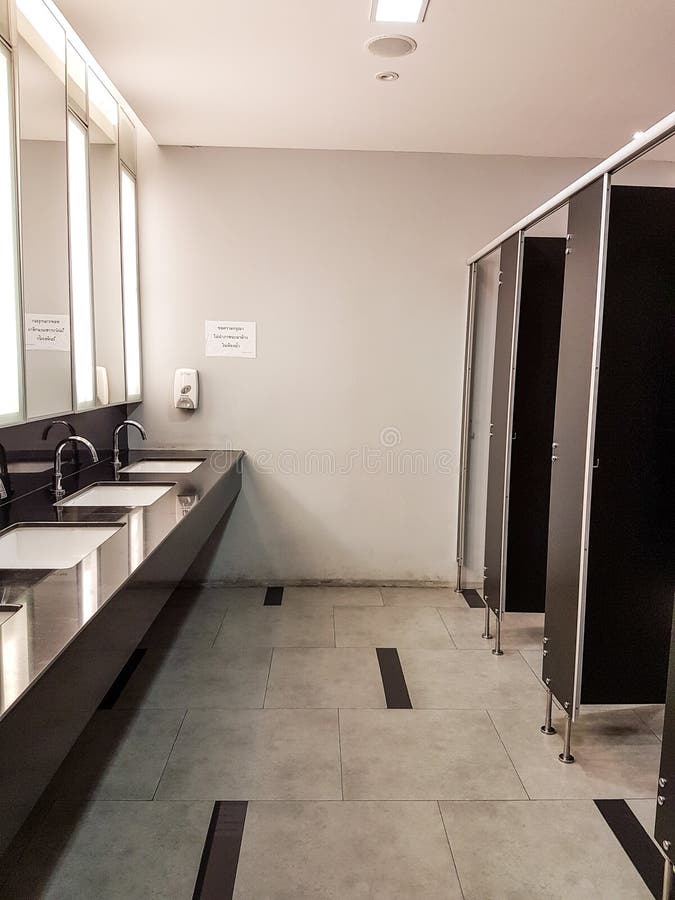 Washroom In An Office Building Stock Image Image of elegant, floor