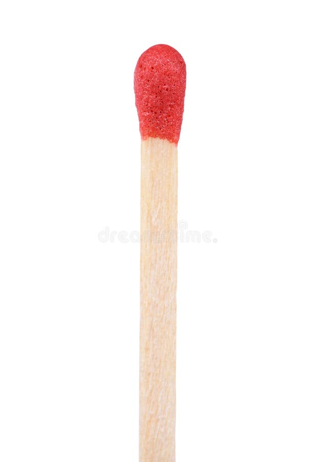 Closeup of red match royalty free stock photo