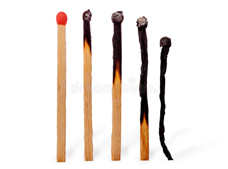 Closeup of Several Burnt Matches Stock Image Image of heap