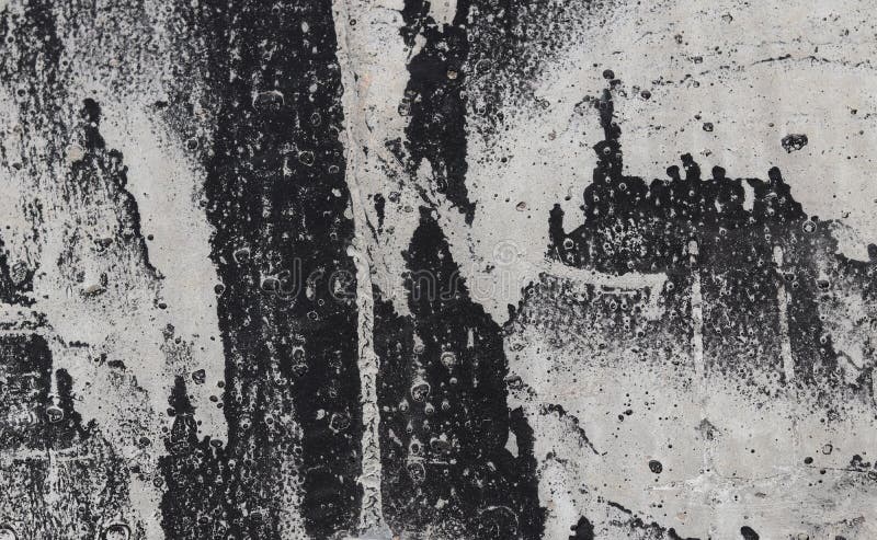 Closeup shot of an abstract black and white painted surface stock images