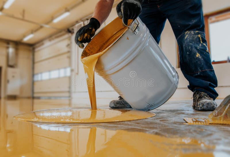 Epoxy Flooring Tools, Preparation, and Application of Epoxy Resin Green  Stock Photo - Image of epoxy, resin: 234472504