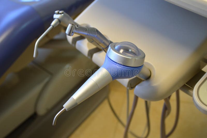 Closeup Shot of a Dental Drilling Machine Stock Photo Image of