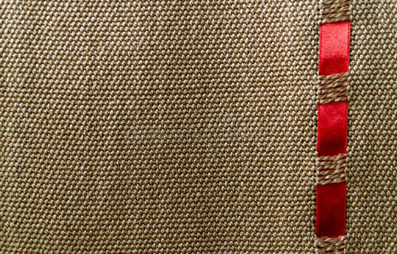 Closeup Shot of a Fabric Texture Background with Red Tape Stock Image Image of texture, blank