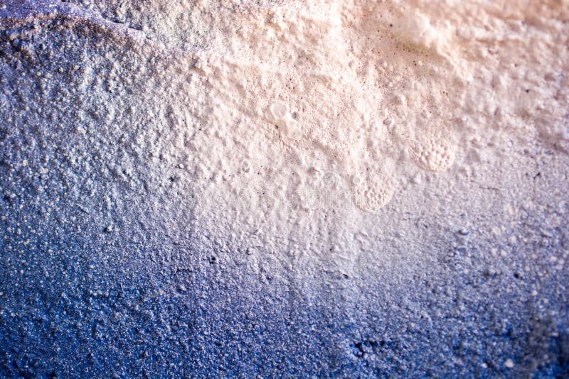 Closeup Shot of a Painted Textured Wall with Air Bubbles Stock Photo