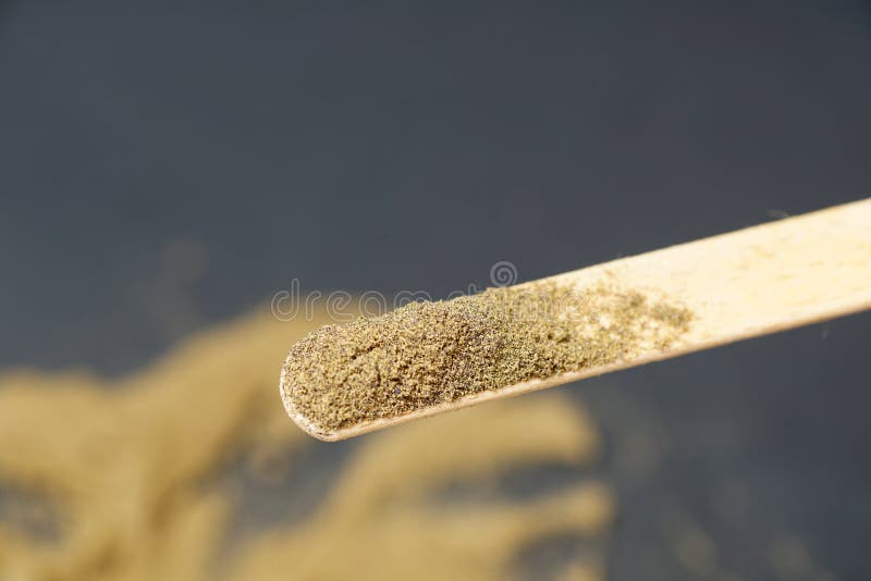 Closeup Shot of Powder on a Craft Stick Stock Photo Image of color
