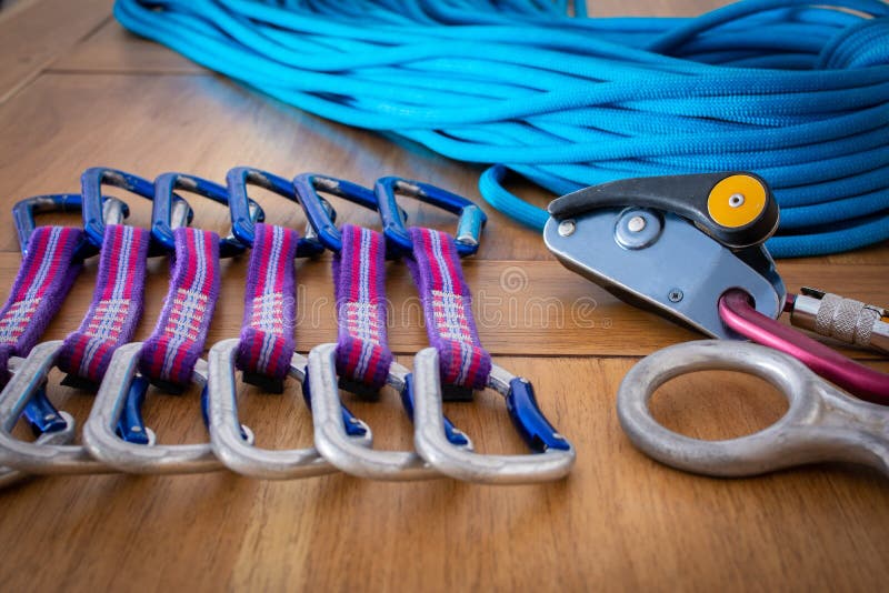 Rock Climbing Equipment stock image. Image of equipment 9560233