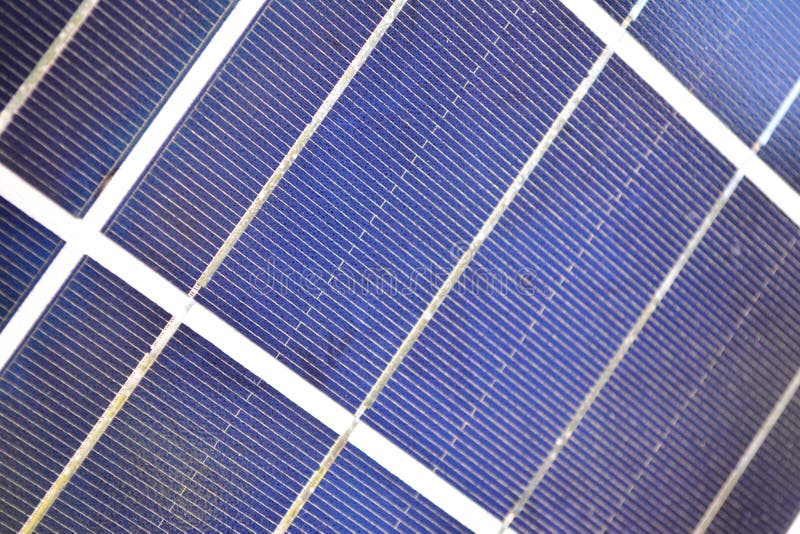 Closeup shot of rows of solar panels royalty free stock photos