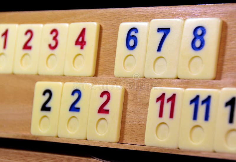 Closeup Shot of Several Rummy Tiles Stock Photo Image of blue, cube