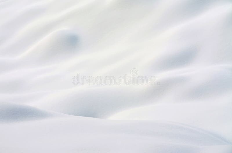 Closeup shot of snow dune stock photography