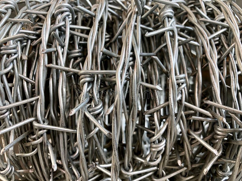 Closeup shot of a stack of metal wires royalty free stock image