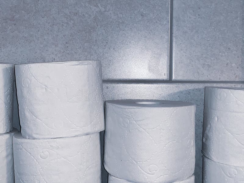 Stack of Toilet Papers stock image. Image of stack, materials 23337411
