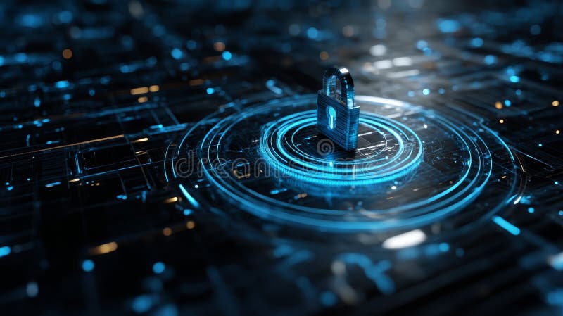 Closeup of a single blue dart, precision and aim in focus stock illustration