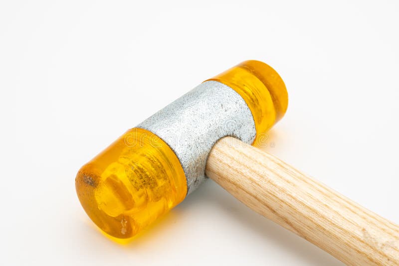 A chasing hammer lying on a white background #6 Photograph by