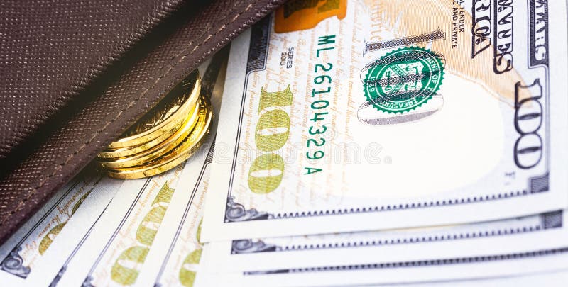 Stack metal coins royalty free stock photography