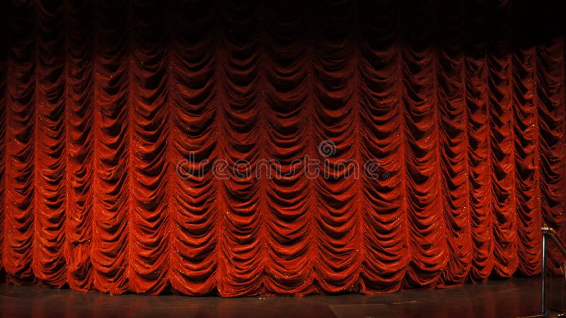 Closeup of Stage and Curtains for Video Green Screen Background Stock Photo  - Image of background, video: 68457424