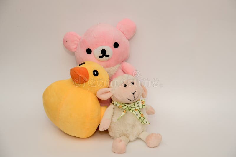 Closeup of Stuffed Toy Animals Stock Photo Image of child, background
