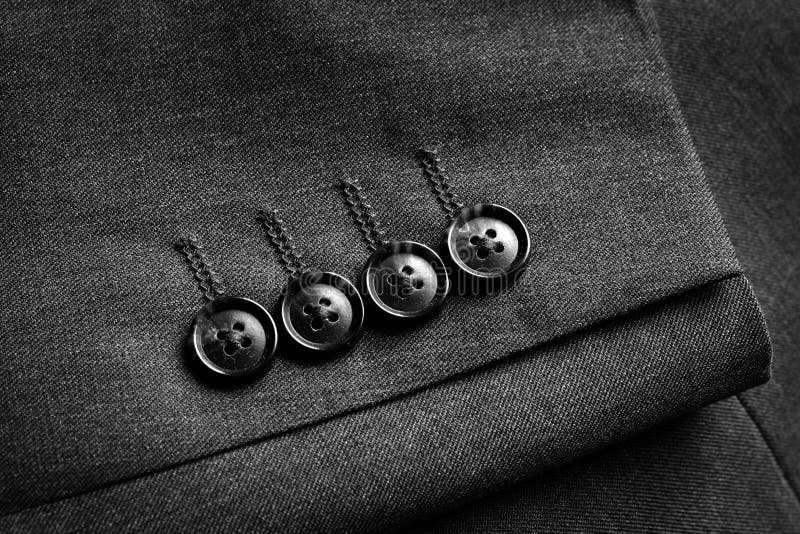 Closeup of suit buttons for business or formal wear. Button clasp stock images, royalty-free photos and pictures