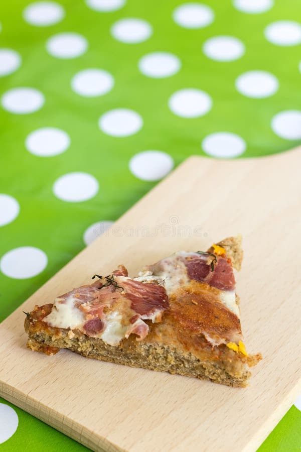 Closeup Tomato Ketchup on the Pizza Stock Image Image of closeup