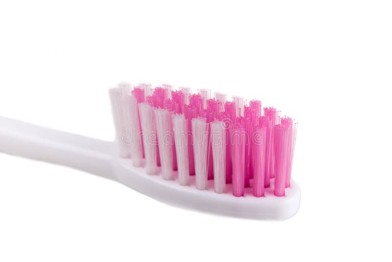 Closeup of Toothbrush with Round Tip Bristle Stock Photo Image of