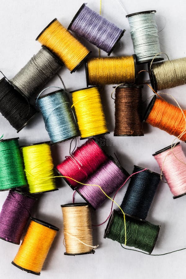 Bobbins and Sewing Instructions Stock Photo Image of tape, needlework