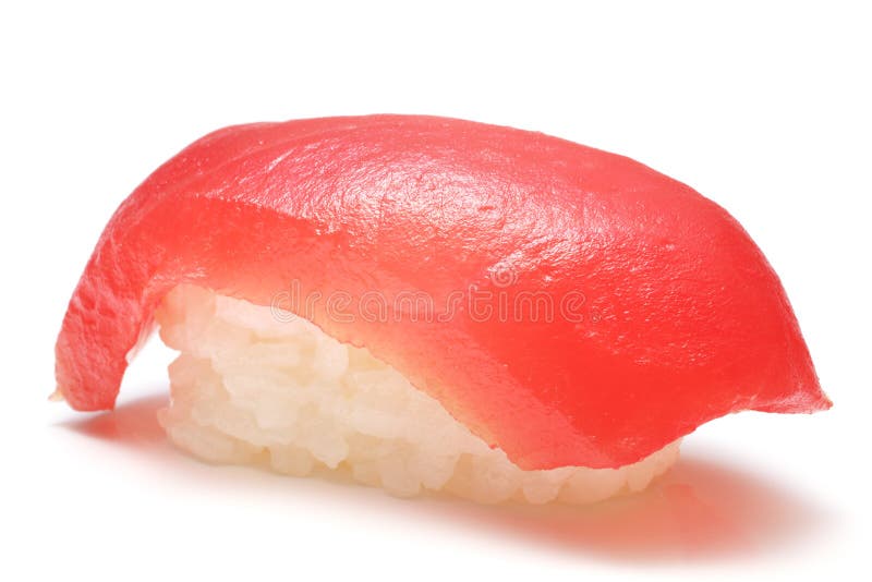 Closeup of a tuna sushi royalty free stock image Closeup of a tuna sushi royalty free stock image